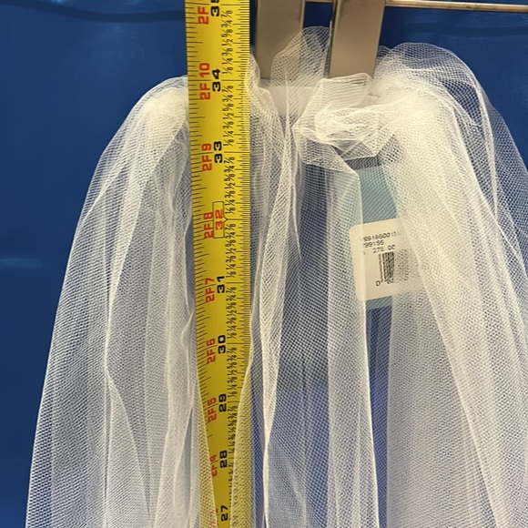 Rhinestone Veil with Blusher - Picture 3 of 5